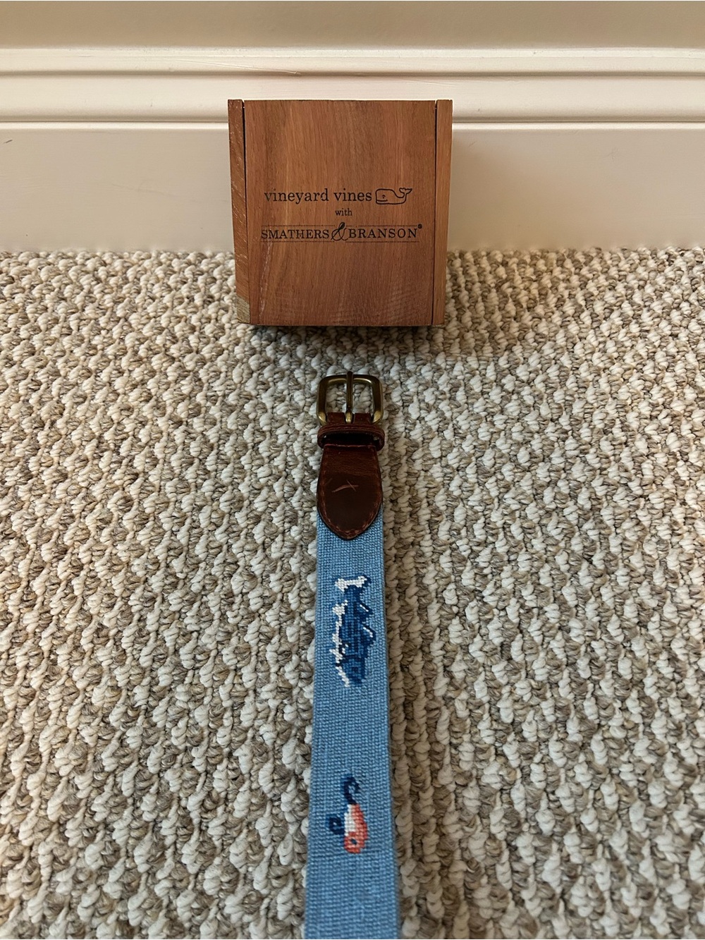 Men’s Vineyard Vines Fish and Tackle Smathers & Branson Belt